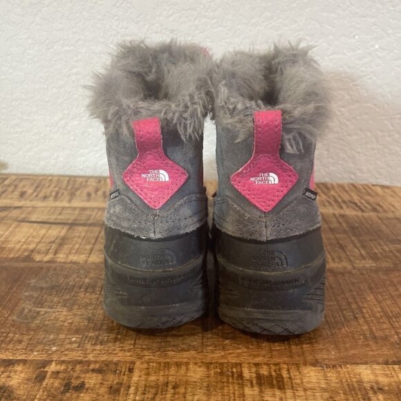 North Face Girls 1 Shellista Extreme NF0A2T5V Pink Snow Winter Boots Waterproof - Picture 8 of 11